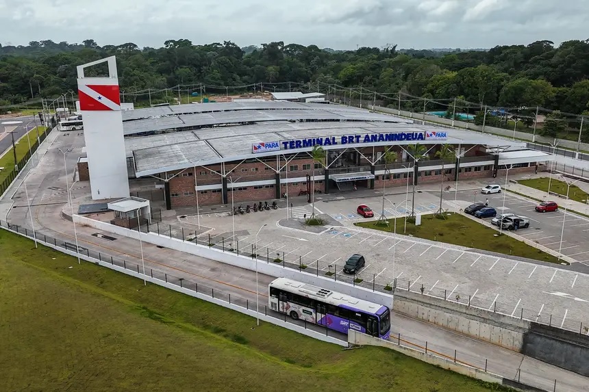 Vista panorâmica do terminal de Ananindeua