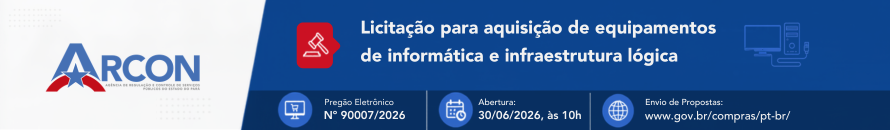 Licitação para aquisição de equipamentos de informática e infraestrutura lógica