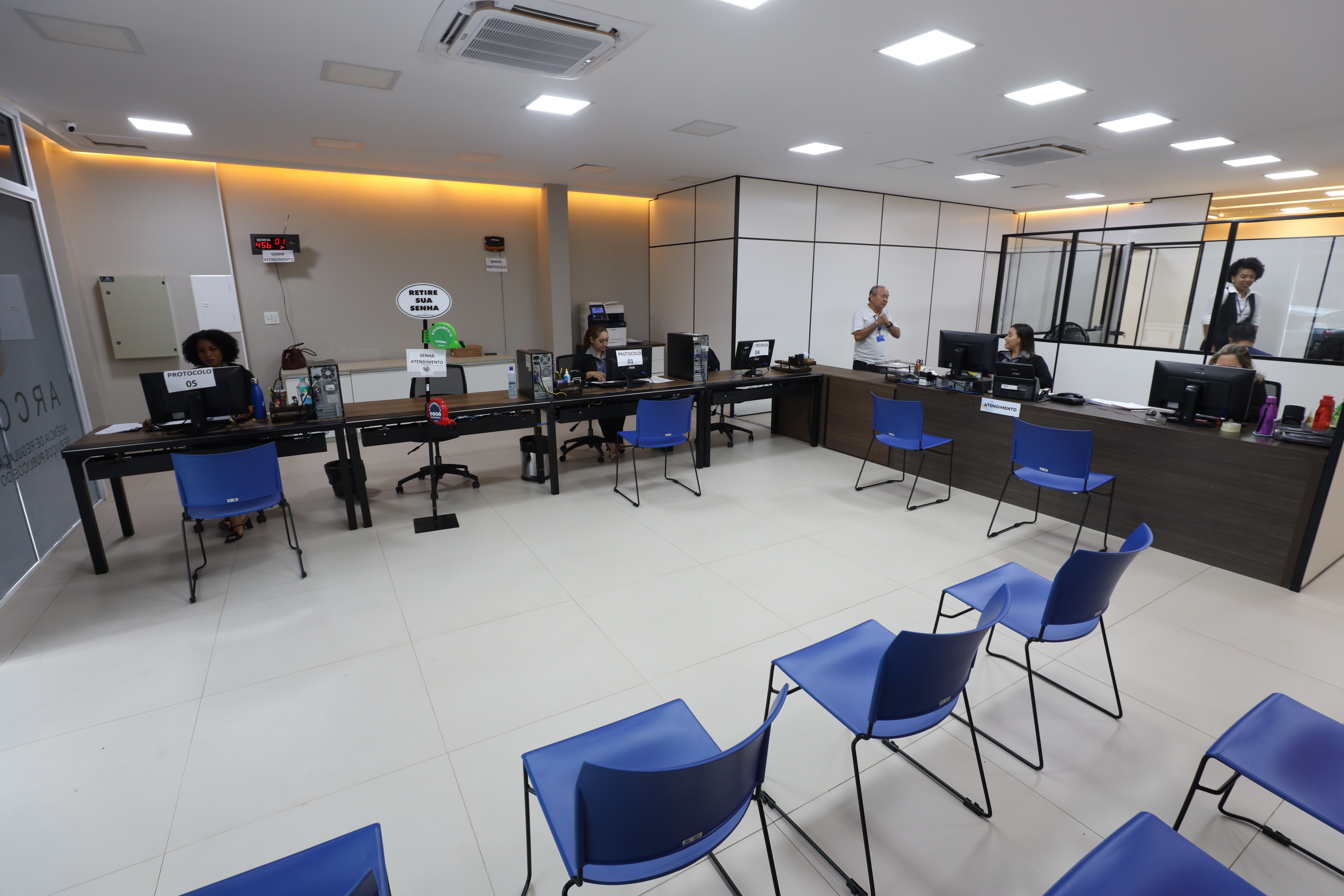 Sala de atendimento da Arcon-PA